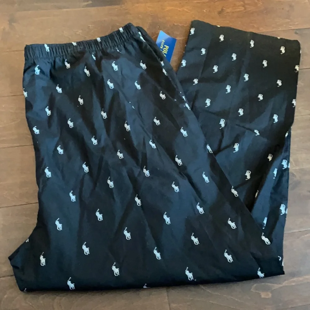 Polo Ralph Lauren men’s pajama pants Big & Tall black - Picture 1 of 2